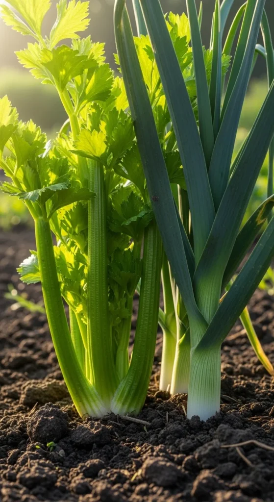 Celery and Leeks