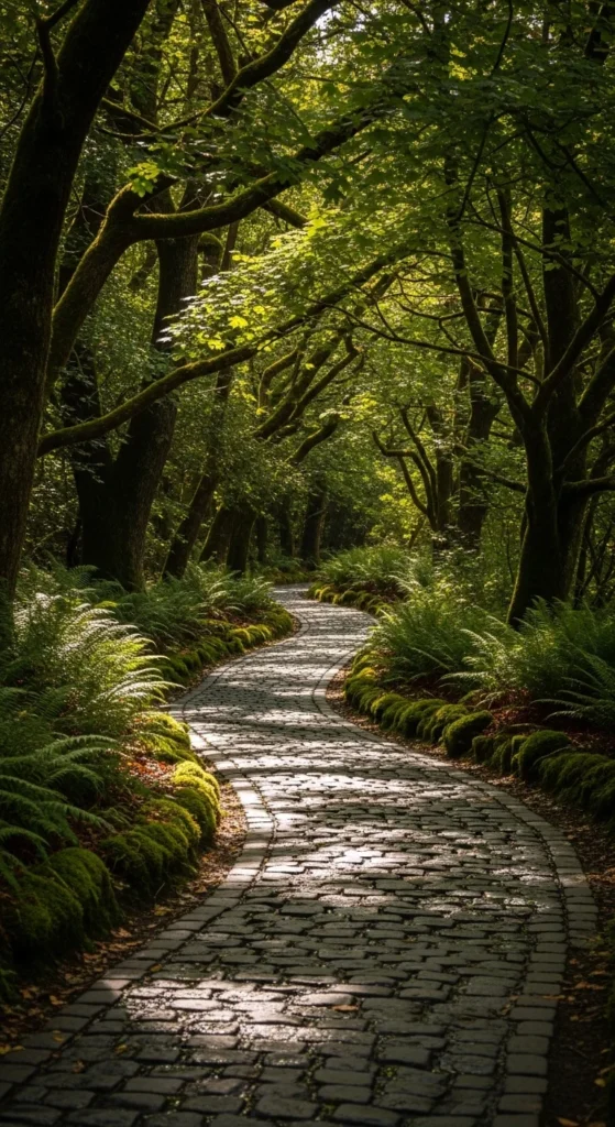 Cobblestone Walkway