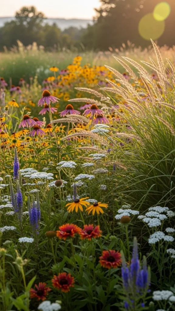 Combine Wildflowers with Grasses
