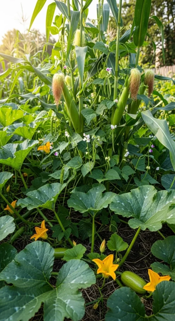 Corn, Beans, and Squash (Three Sisters)