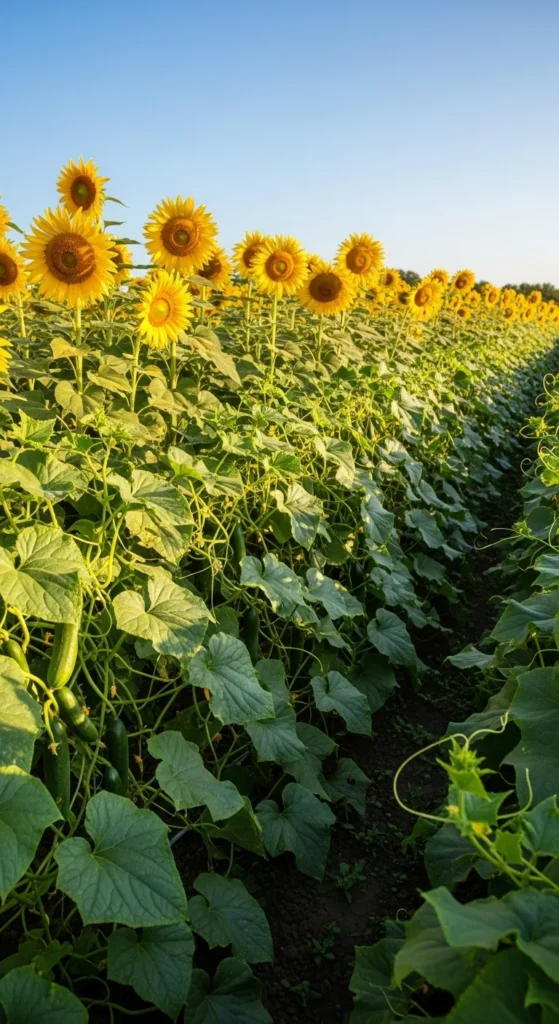 Cucumbers and Sunflowers