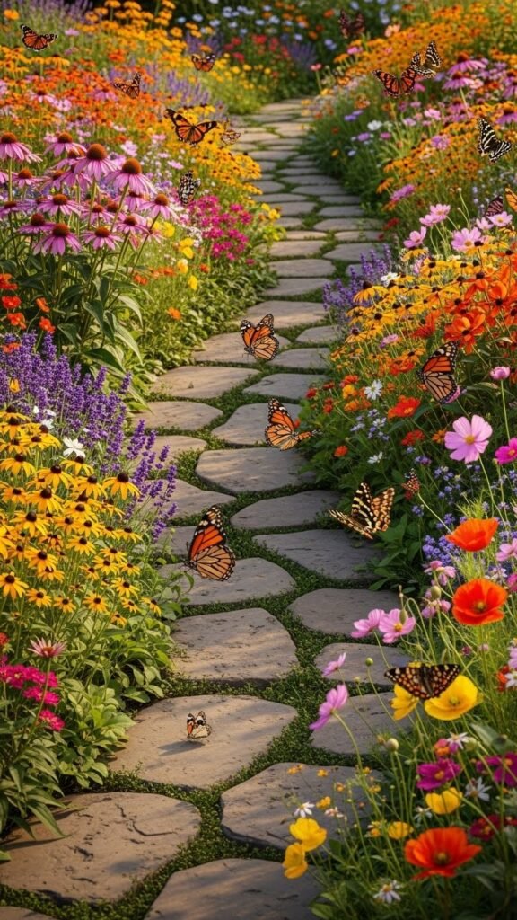 Design a Pathway Through Flowers