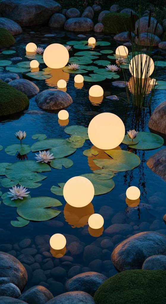 Floating Lights in Water Features