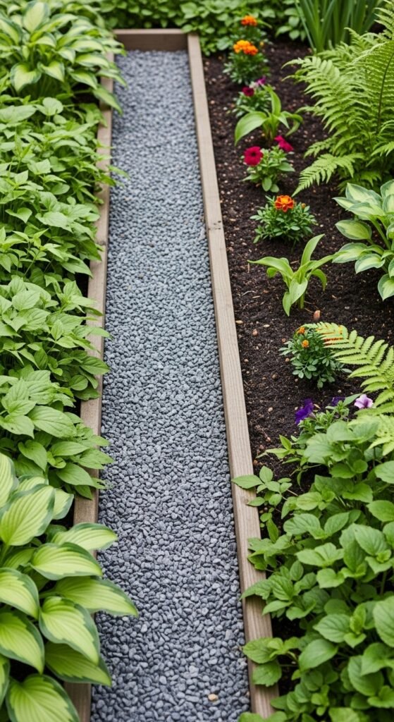 Gravel Trench Border