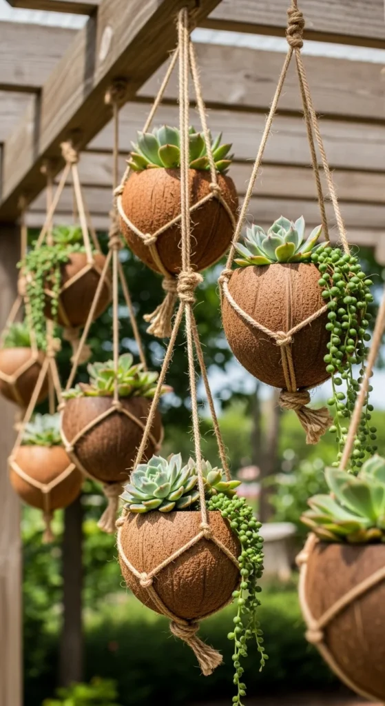  Hanging Coconut Shells