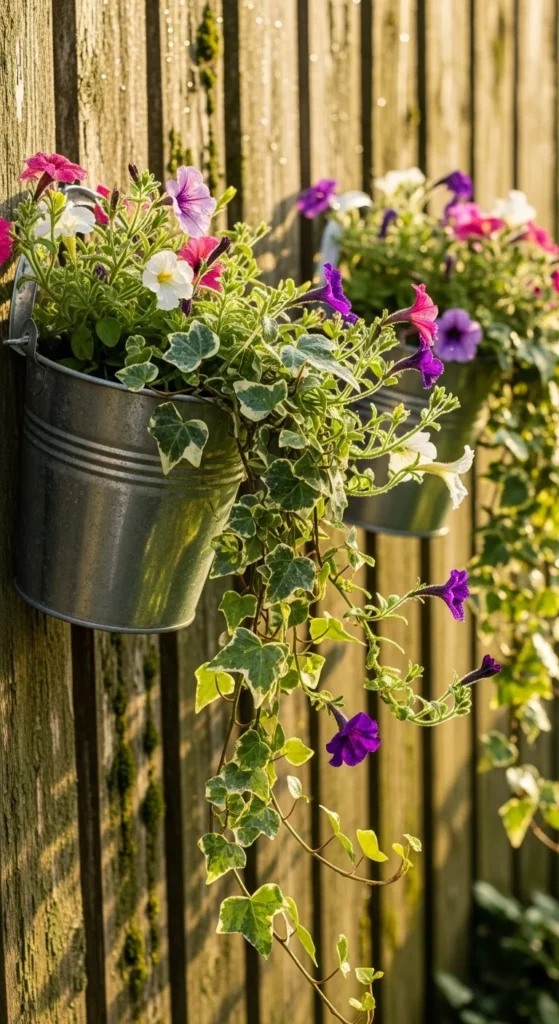 Hanging Metal Buckets