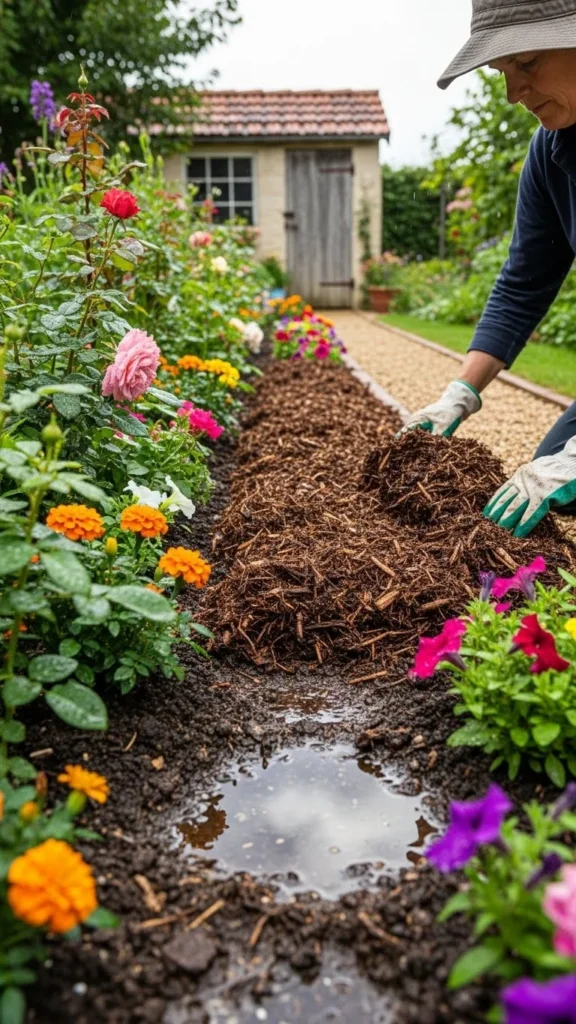 Mulch Heavily Around Plants