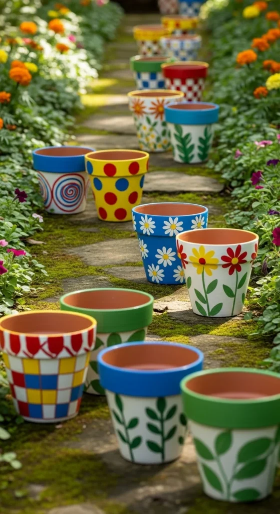 Painted Clay Pots