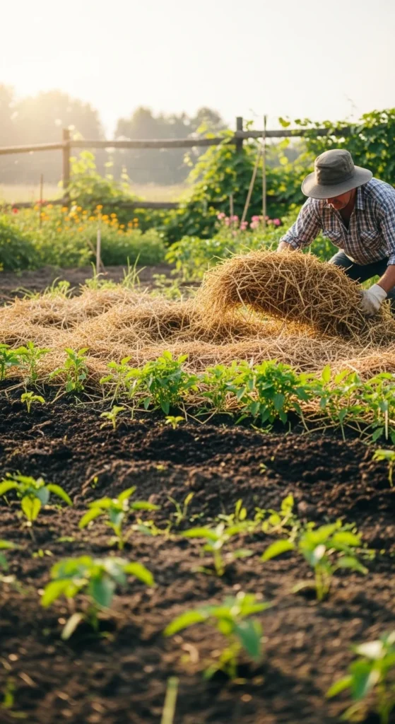 Pair Fertilizer with Mulch