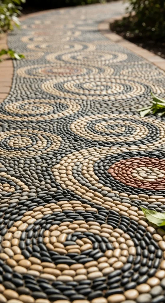 Pebble Mosaic Path