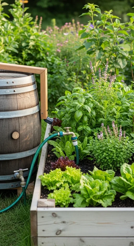 Rain Barrel Watering System