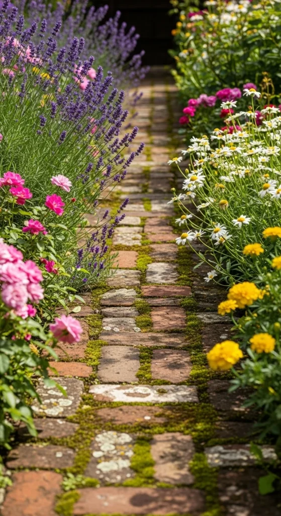 Recycled Brick Path