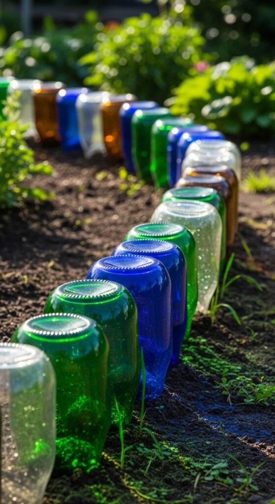 Recycled Glass Bottle Border