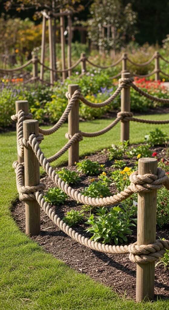 Rope and Stake Border