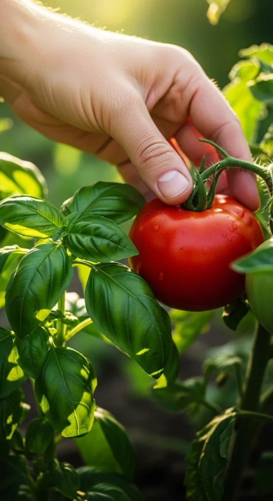 Tomatoes and Basil
