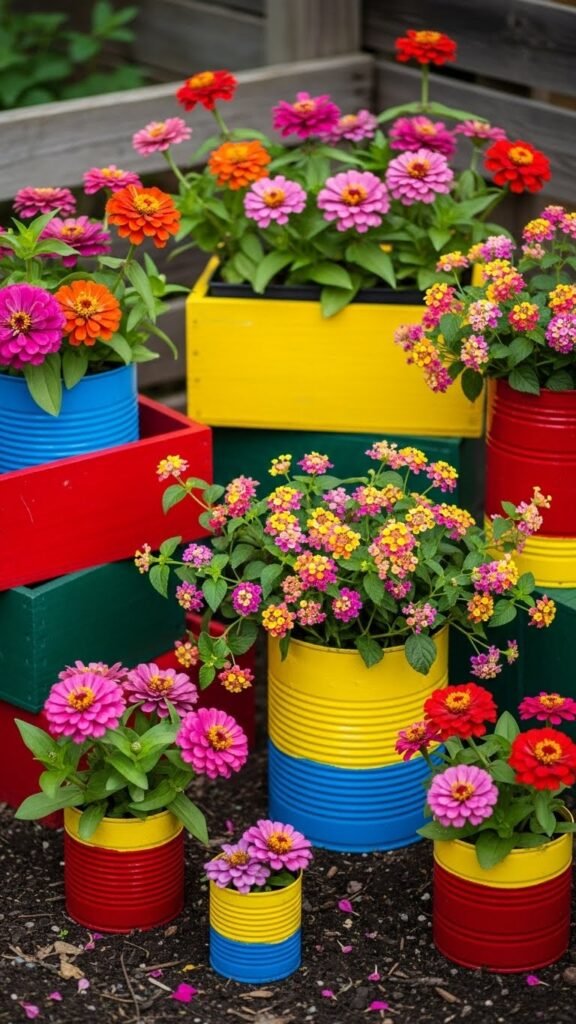  Use Recycled Containers for Color