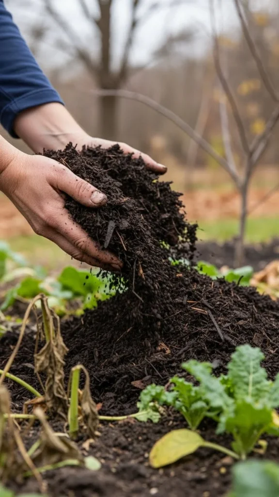 Add Organic Matter for Winter Feeding