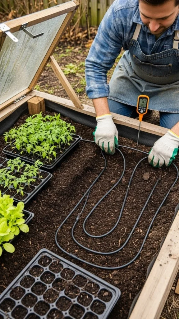 Add a Soil Heating Cable