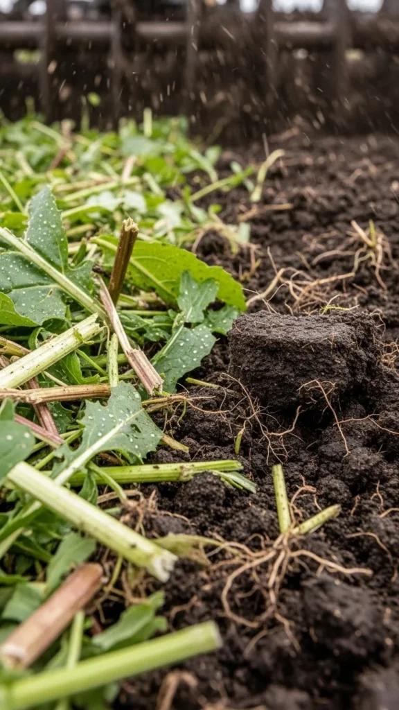 Adds Carbon to the Soil