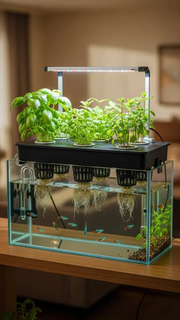 Aquaponic Herb Setup