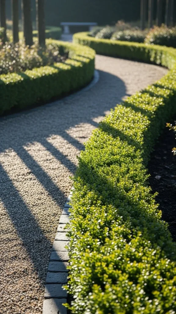 Boxwood Pathway Border
