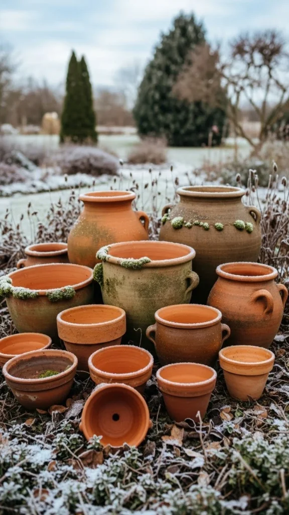Clay Pots Grouped by Size