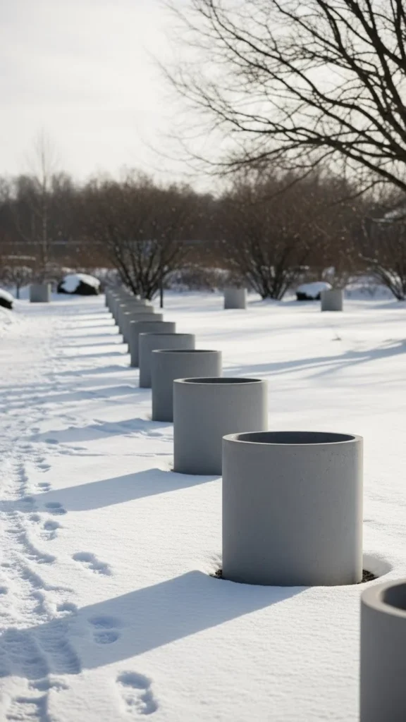 Concrete Cylinder Planters