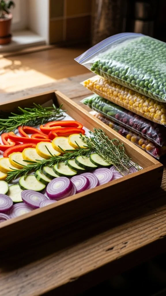 Dry or Freeze Surplus Crops