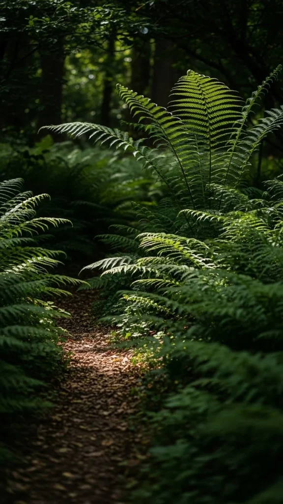 Evergreen Fern Border
