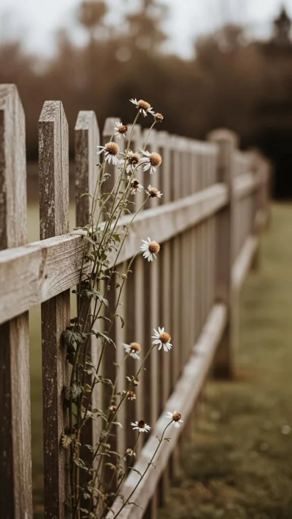 Fence-Line Winter Scatter