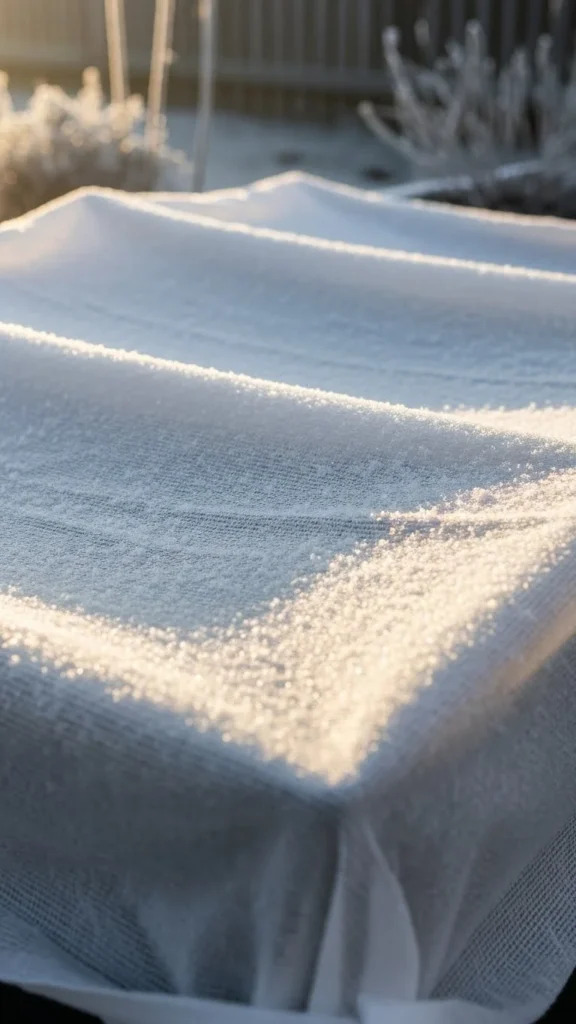 Frost Cloth Layered Beds