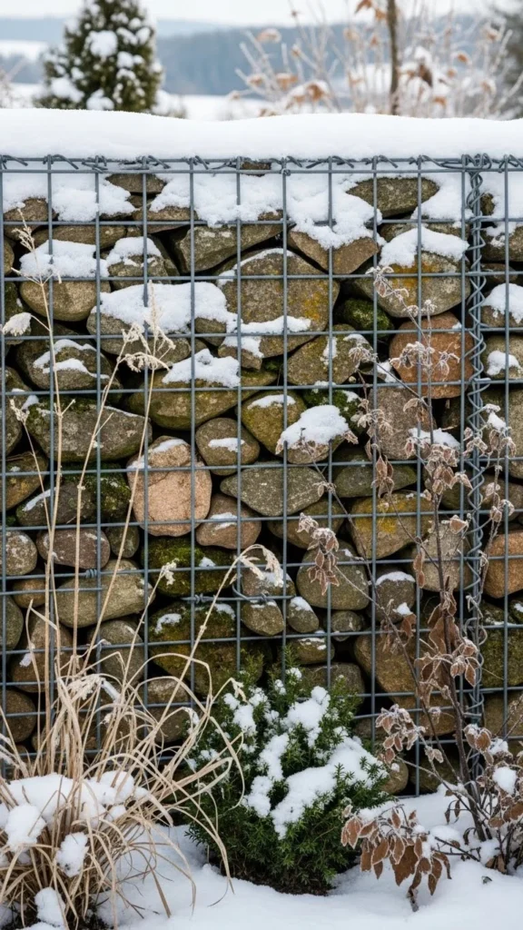 Gabion Wire Stone Fence