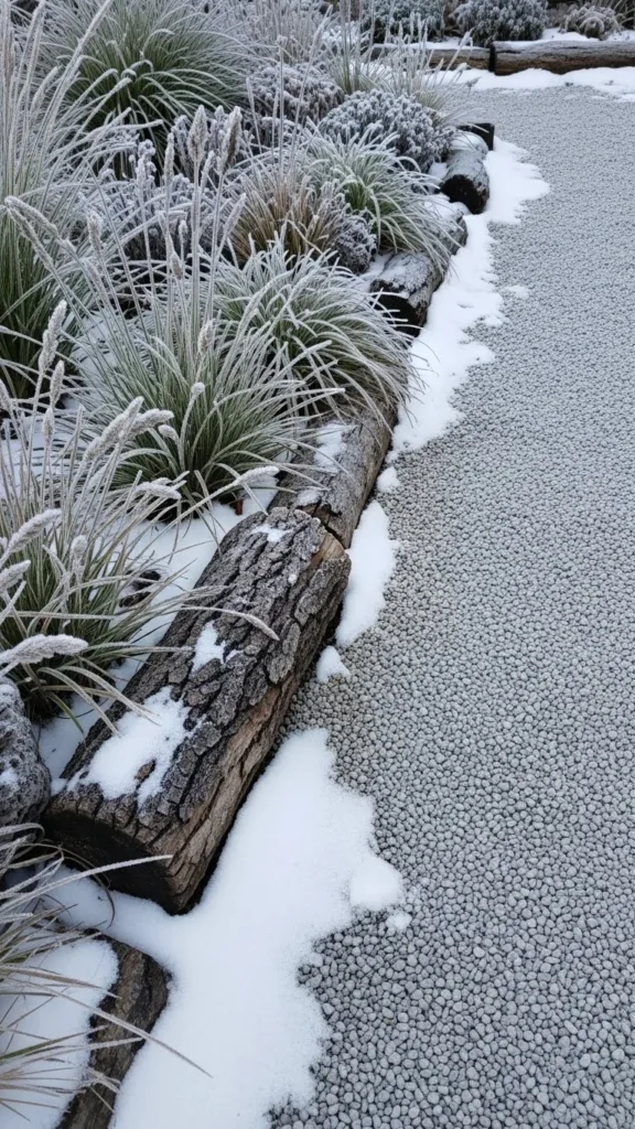 Gravel Walkway With Frosted Edging