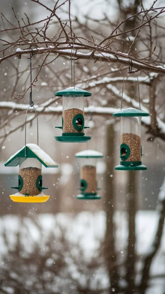 Hanging Bird Feeders as Accents