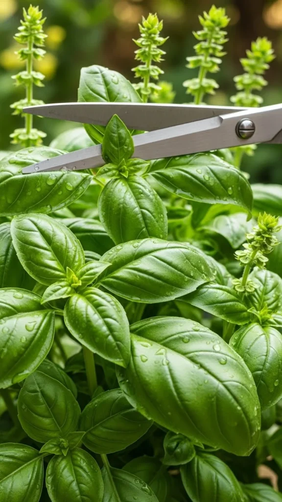Harvest Herbs Before They Flower
