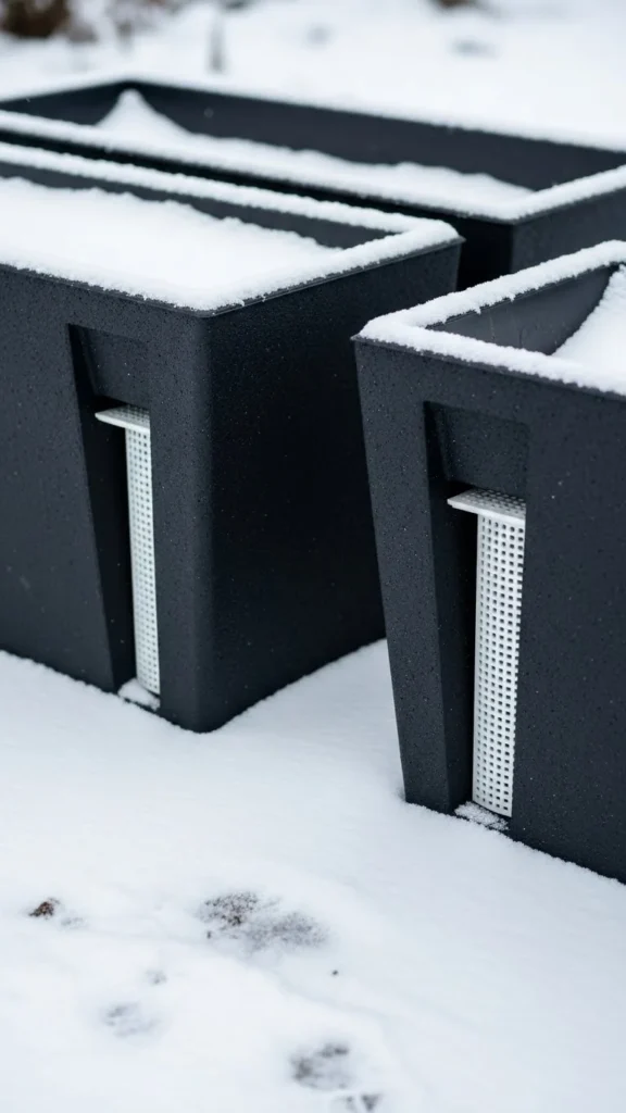 Heavy Outdoor Planters with Drainage Inserts