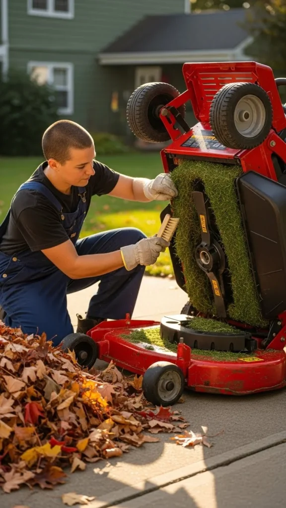 Keep Blades Clean After Mowing