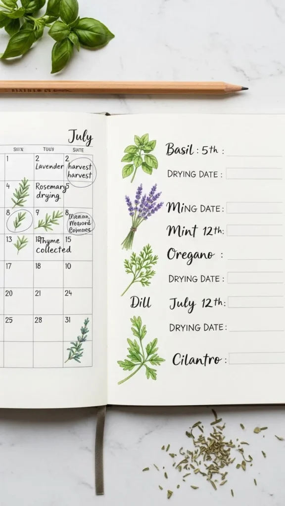 Keep a Drying Calendar