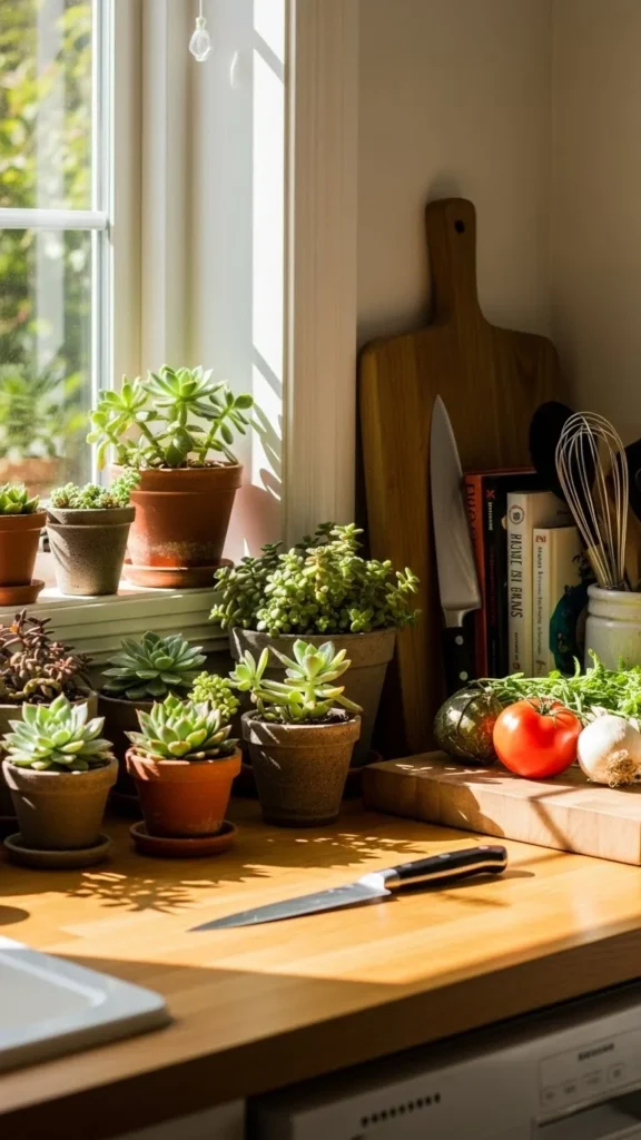 Kitchen Succulent Nook