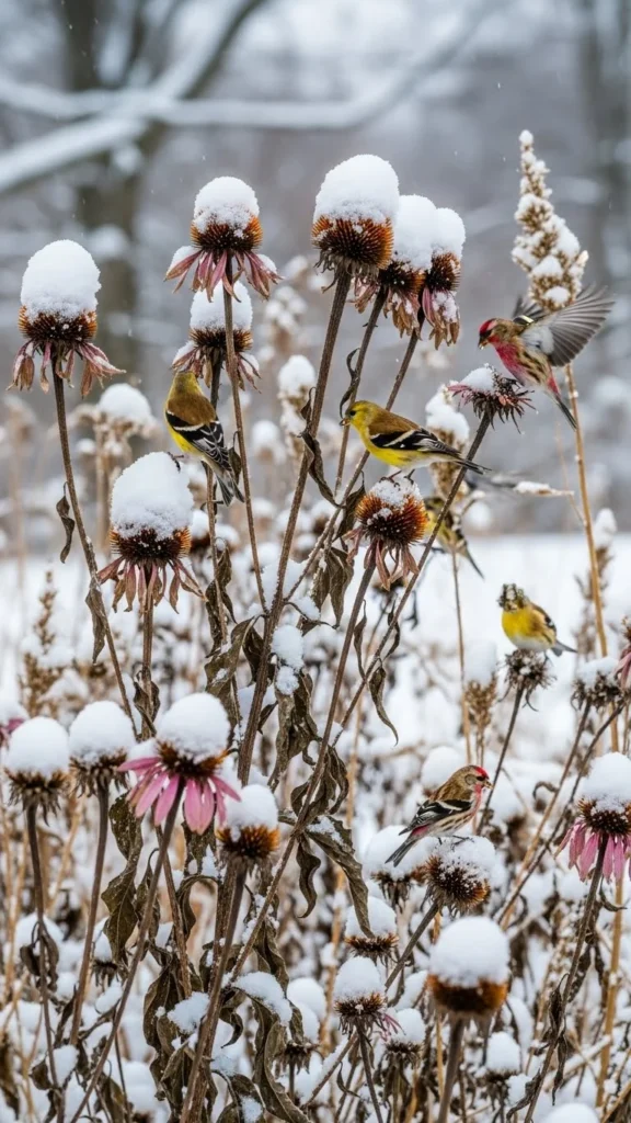 Leave Seed Heads Standing Through Winter
