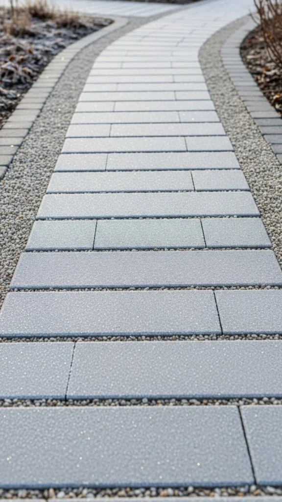 Minimal Gravel-and-Paver Mix