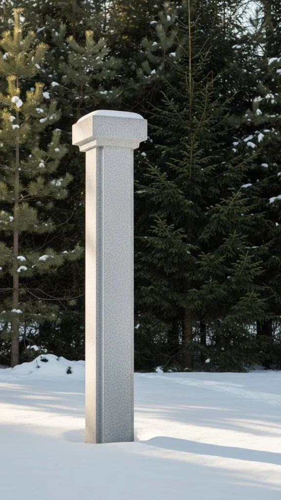 Minimalist Stone Columns