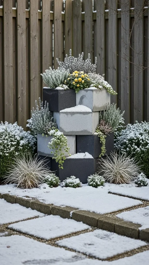 Modular Stackable Winter Planters