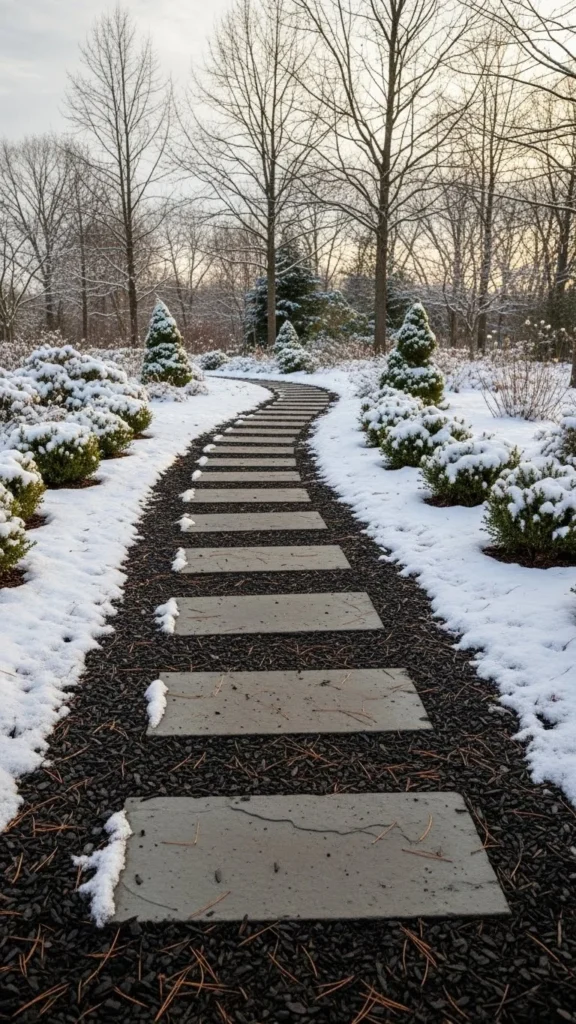 Mulch-and-Stone Hybrid Trail