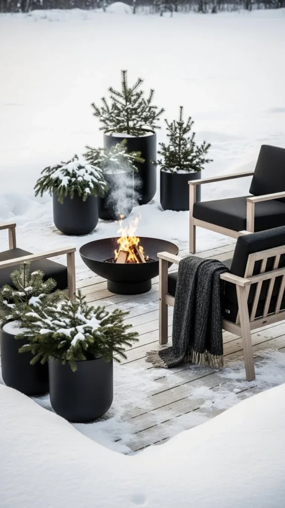 Nordic Minimal Fire Garden