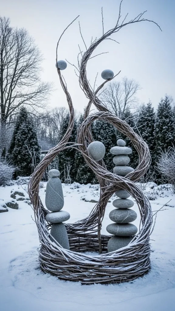 Outdoor Art Made From Natural Materials