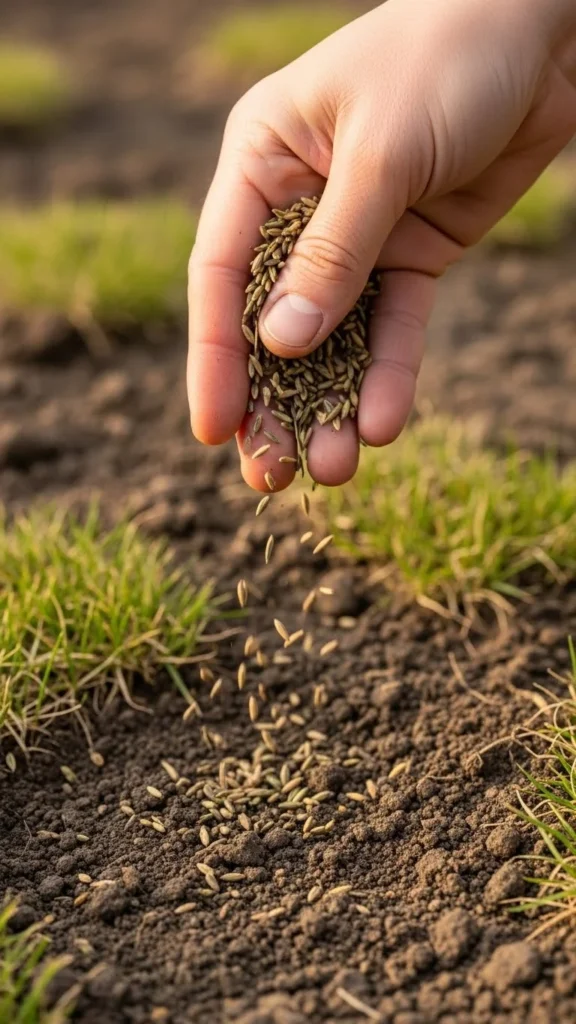 Overseed Bare Patches