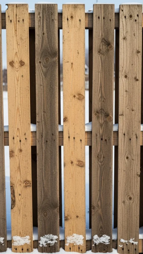 Pallet Wood Garden Fence