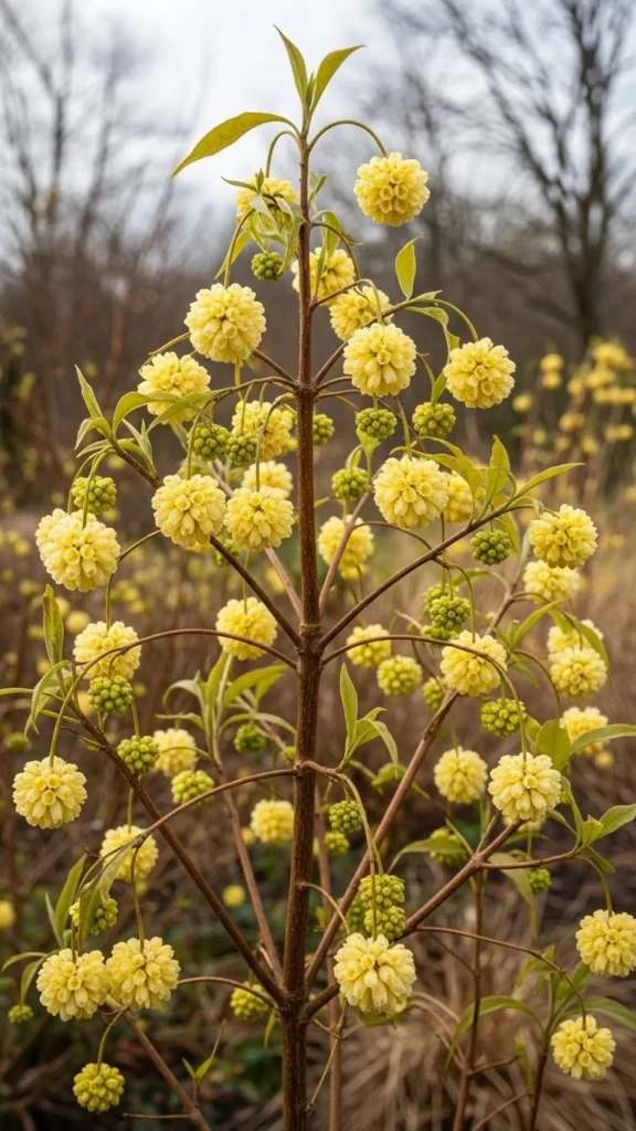 Paperbush (Edgeworthia chrysantha)