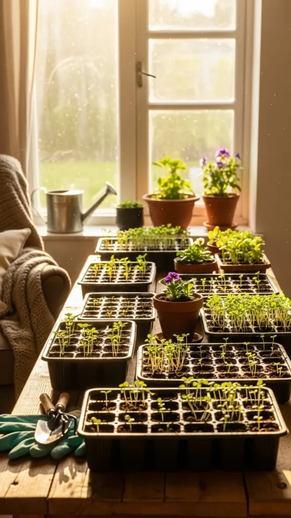 Pre-Warm Soil Indoors